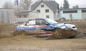 Paweł Węgrzynowski wygrał II rundę Rally Sprintu rozgrywanego w Mszanowie.