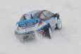 Spragnieni jazdy po białym puchu kierowcy elektrycznych rajdówek spotkali się na zaśnieżonym torze M - 64