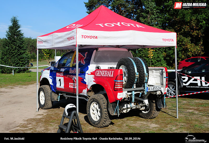 Dakarowa maszyna Adama Małysza i inne cieżki auta Toyoty z napędem 4x4